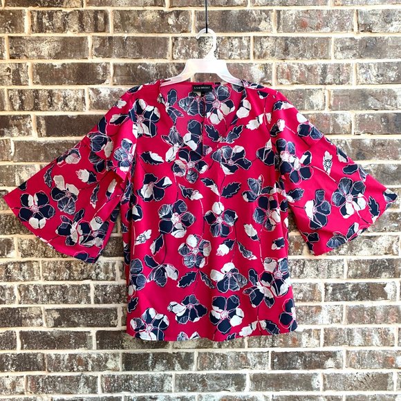 Lane Bryant Womens V-neck Flare Sleeves Top Blouse - Picture 7 of 7